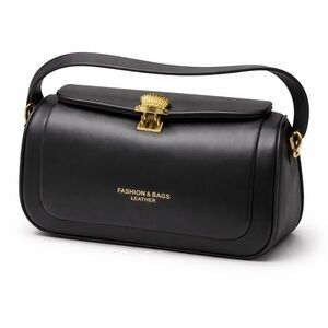Fashion & Bags Black Leather Clutch